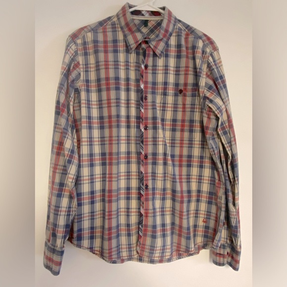 Men’s Stile Benetton button down shirt, size L - Picture 1 of 8